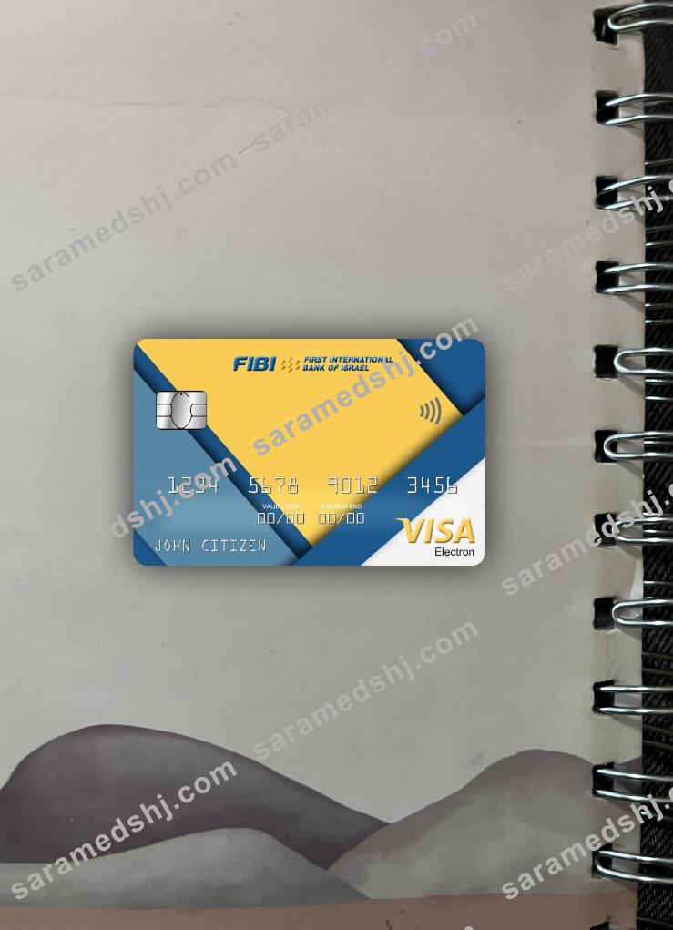 Israel First International Bank visa electron card photolook front